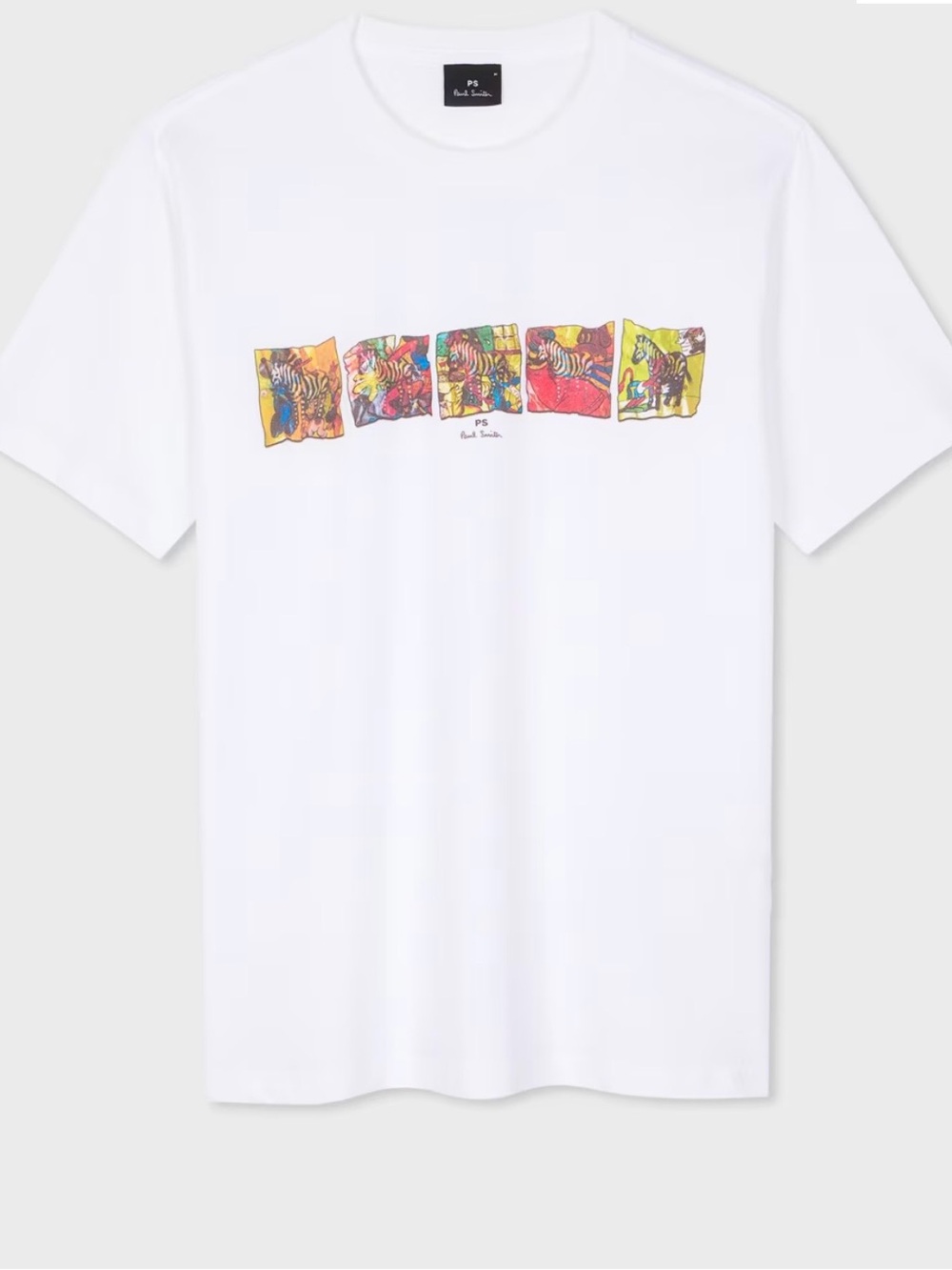 Paul smith White 'Zebra' Line Up Print T-Shirt